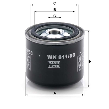 Filtru combustibil - MANN-FILTER [WK 811/86]