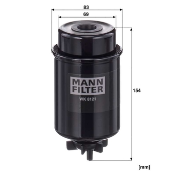 Filtru combustibil - MANN-FILTER [WK 8121]