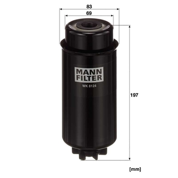Filtru combustibil - MANN-FILTER [WK 8124]
