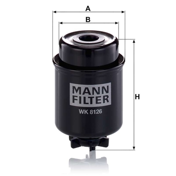 Filtru combustibil - MANN-FILTER [WK 8126]