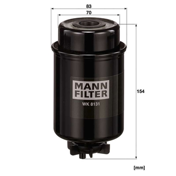 Filtru combustibil - MANN-FILTER [WK 8131]