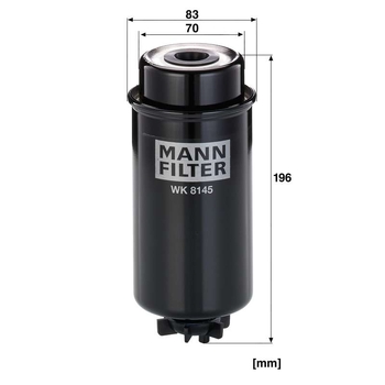 Filtru combustibil - MANN-FILTER [WK 8145]