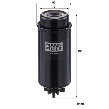 Filtru combustibil - MANN-FILTER [WK 8146]
