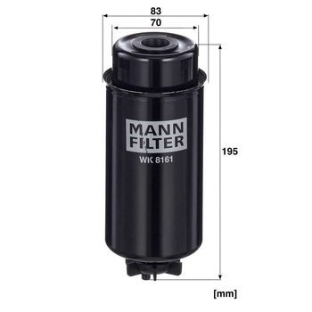 Filtru combustibil - MANN-FILTER [WK 8161]
