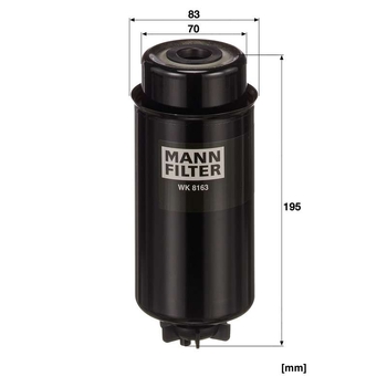 Filtru combustibil - MANN-FILTER [WK 8163]