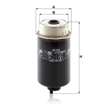 Filtru combustibil - MANN-FILTER [WK 8165]