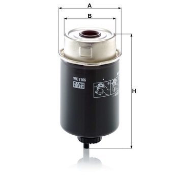 Filtru combustibil - MANN-FILTER [WK 8166]
