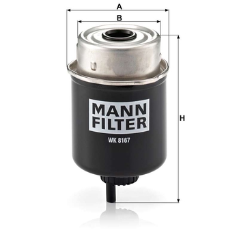 Filtru combustibil - MANN-FILTER [WK 8167]