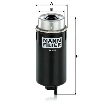 Filtru combustibil - MANN-FILTER [WK 8170]