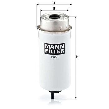Filtru combustibil - MANN-FILTER [WK 8171]