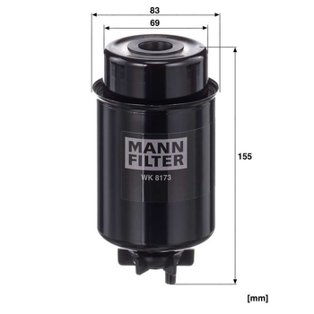 Filtru combustibil - MANN-FILTER [WK 8173]