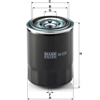 Filtru combustibil - MANN-FILTER [WK 822/4]