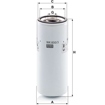 Filtru combustibil - MANN-FILTER [WK 850/3]