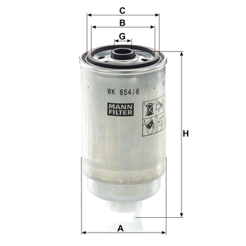 Filtru combustibil - MANN-FILTER [WK 854/6]