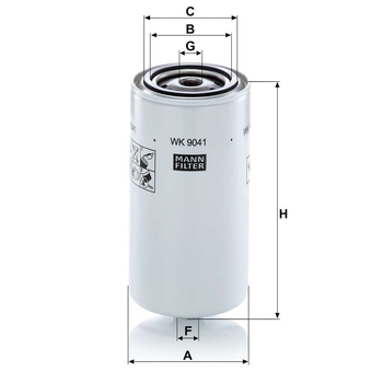 Filtru combustibil - MANN-FILTER [WK 9041 x]