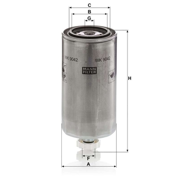 Filtru combustibil - MANN-FILTER [WK 9042 x]