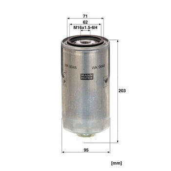Filtru combustibil - MANN-FILTER [WK 9048 x]