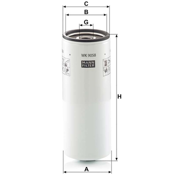 Filtru combustibil - MANN-FILTER [WK 9058]
