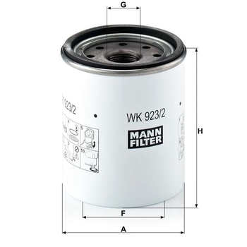 Filtru combustibil - MANN-FILTER [WK 923/2 x]