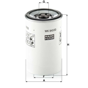 Filtru combustibil - MANN-FILTER [WK 940/33 x]
