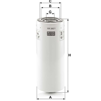 Filtru combustibil - MANN-FILTER [WK 980/1]