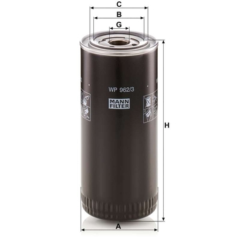 Filtru combustibil - MANN-FILTER [WP 962/3 x]