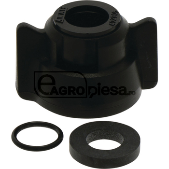 Capac duza - HCC, piulita baioneta Ø12, negru, ptr ASJ / Albuz - Arag [67040290501]