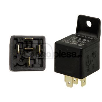 Releu inchizator - cu suport, 12V, 30A - Bosch [2500332019150]