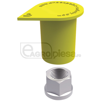 Capac indicator - piulita roata, Dustite LR, SW27, galben - Checkpoint [7790400052]