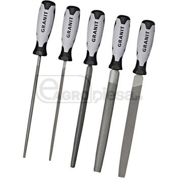 Set pile pentru atelier nr.2, 200mm, 5buc - GRANIT BLACK EDITION [7301469]