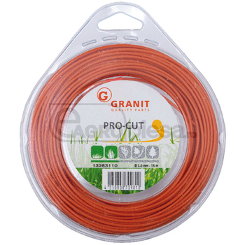 Fir nylon - ProCut, rotund, 2mm x 15m - trimmer / motocoasa - GRANIT [13283110]