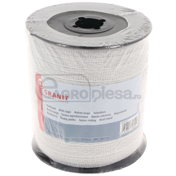 Banda gard electric alba 13mm x 200m, 6x0,2mm, 3,87Ω/m, 60kg - GRANIT [580580267]