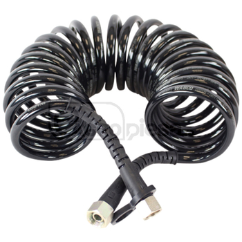 Furtun spiralat - aer comprimat frana, PA, negru/negru, M22x1,5 AG, 4m - GRANIT [82770220]