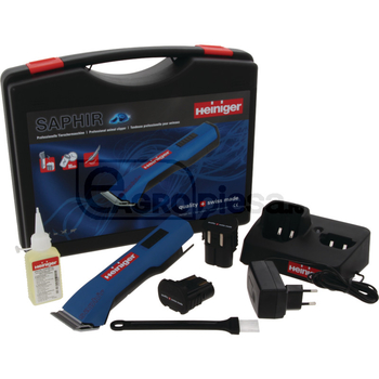 Masina de tuns caini si pisici Saphir, 2x Li-Ion 7,4V 1600mAh - Heiniger [58070260]