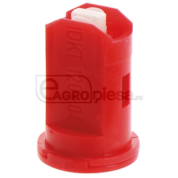 Duza - IDKT, jet plat dublu 120°, SW8, ceramica, rosu - Lechler [670IDKT120-04C]