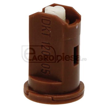 Duza - IDKT, jet plat dublu 120°, SW8, ceramica, maro - Lechler [670IDKT120-05C]