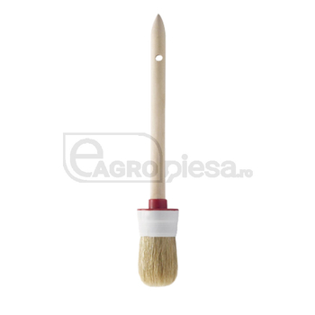 Pensula vopsea, rotunda nr.10 (40mm) peri sintetici si maner lemn - MAKO [300102110K]