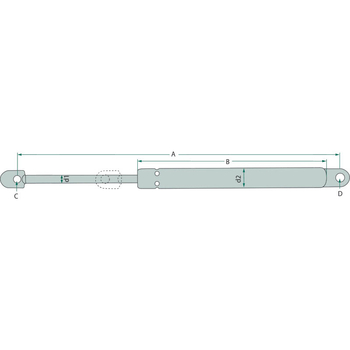 Amortizor - trapa cabina - tractor Fendt - Stabilus [65406019]