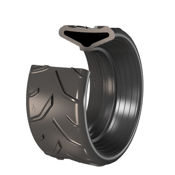 Anvelopa (cauciuc) - roata tasare, Farmflex, 370x165 - Otico [022283.00]