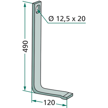 Arc intarire - dinte arc scormonitor urme, 40x10 - semanatoare Horsch s.a. - GRANIT [1801209567]