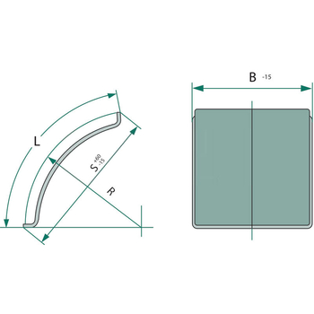 Aripa - roata fata tractor, PP/EPDM, 420x1315, R720, ptr anv 375/75-20 - Sauermann [220106042130]