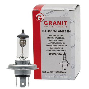 Bec H4 12V 60/55W - 1buc in cutie - GRANIT [47712V60/55WH4]