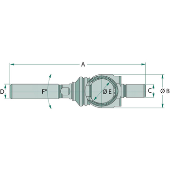 Bieleta directie - stg/dr, 210mm, M22x1,5 / M24x1,5 - GRANIT [38712100]