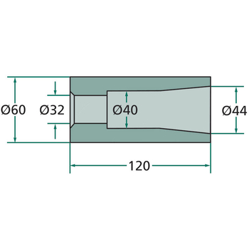 Bucsa sudura - 32/44x60x120, ptr tep cu filet M28 - GRANIT [4301204401]