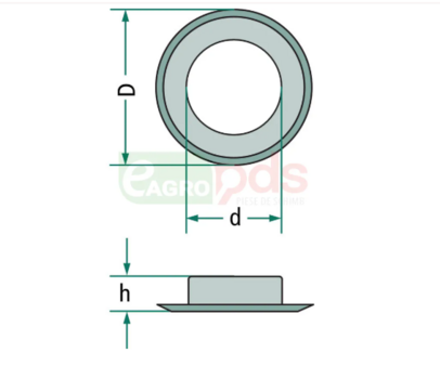 Capsa prelata - rotunda, 40x62x13, zincata (25 buc.) - GRANIT [2200140/25]