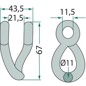 Cercel de arc - tocator vegetale Votex - GRANIT [18063-VOT-63]