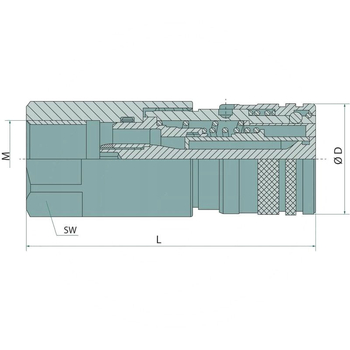 Cupla hidraulica rapida - mama, FF-G-08 12GAS (DN12, 1/2 BSP) - GRANIT [87000664]