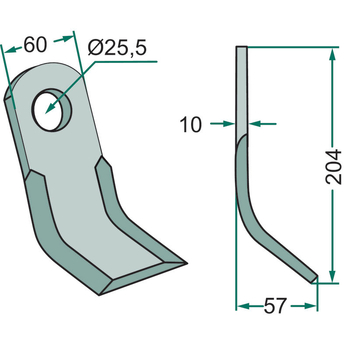 Cutit Y - 60x204x10, 25,5mm - tocator vegetale Nobili s.a. - GRANIT [18063-NOB-05]