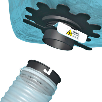 Robinet golire - saci mari azot Big-Bag, cu tub flexibil - GRANIT [50099104]