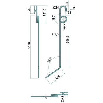 Gheara elastica - 7mm - semanatoare Einbock / Gregoire Besson - GRANIT [18010.HS-E1]